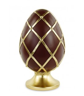 Chocolate egg on golden base - Easter decoration