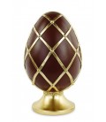 Chocolate egg on golden base - Easter decoration