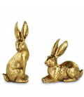 Little golden rabbits - Easter decoration