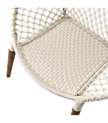 Chaise en macramé