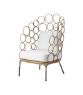 Rattan Armchair with Cushion