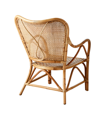 Rattan and bamboo armchair