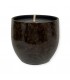 Large green enameled outdoor candle