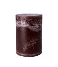 Pillar candle 10x15 cm - plum color - set of 2 pieces