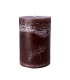Pillar candle 10x15 cm - plum color - set of 2 pieces
