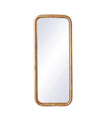 Miroir artisanal rectangulaire 70 cm - cadre métal