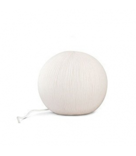 Lampe a poser boule porcelaine, espace exterieur