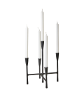 Retro chic black metal candlestick - Scandinavian style