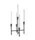 Retro chic black metal candlestick - Scandinavian style