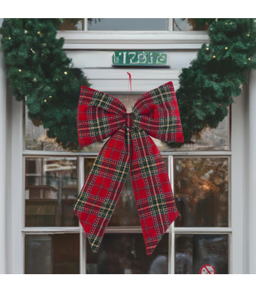 Noeud decoratif tartan