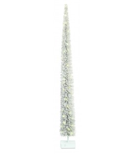 Arbre cône en rotin blanc H127 cm - Décoration de noel