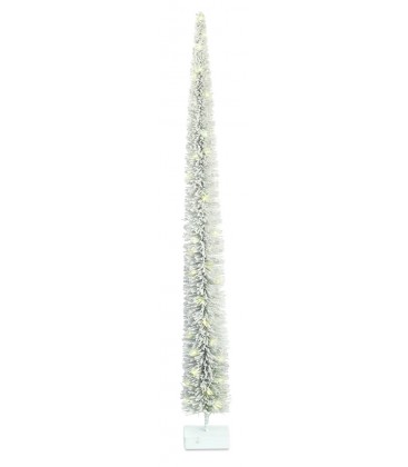 Arbre cône en rotin blanc H127 cm - Décoration de noel