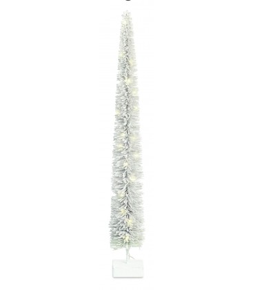 Arbre cône en rotin blanc H127 cm - Décoration de noel