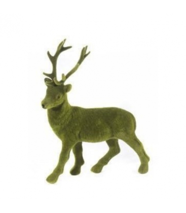 Grand cerfs en mousse debout 80 cm - Ornement