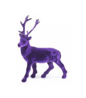 Grand cerfs en mousse debout 80 cm - Ornement