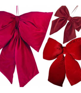 Large velvet bow - Christmas decoration