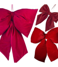 Large velvet bow - Christmas decoration