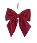 Small velvet bow H20 cm - Set of 3 pieces