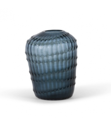 Grand vase bleu DIAMANT - coupe design