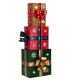 SET OF 3 STACKED METAL GIFT PACKAGES - CHRISTMAS DECORATION