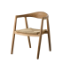 RIVA natural teak and rope armchair