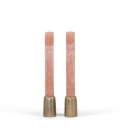 Pair of metal candle holders for 4.4 cm candles