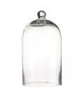 Glass bell 12.7x19 cm with handle