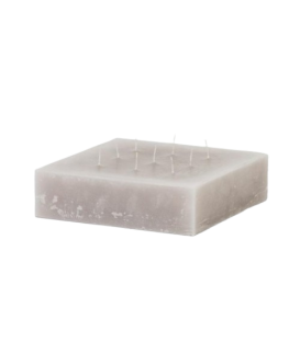 Large Square Candle with 9 Wicks