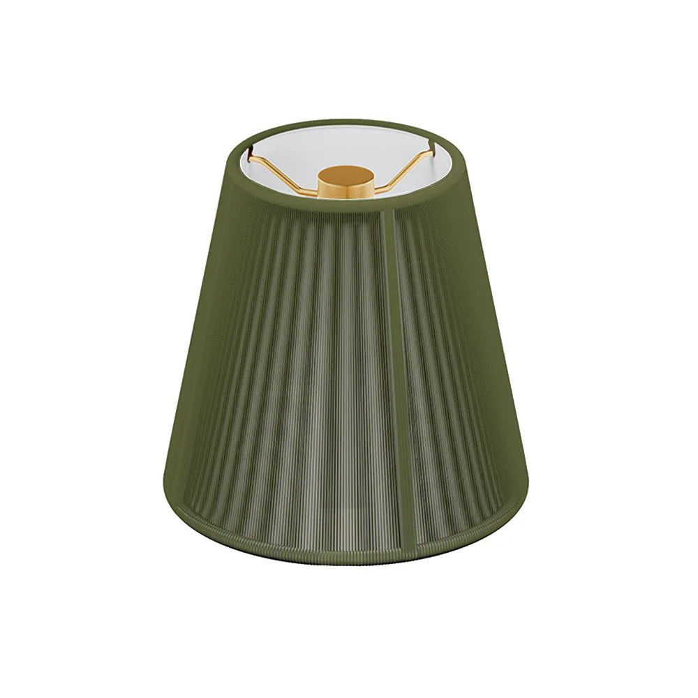 Abat-jour Empire coton tissé – Ivoire (14 cm)
