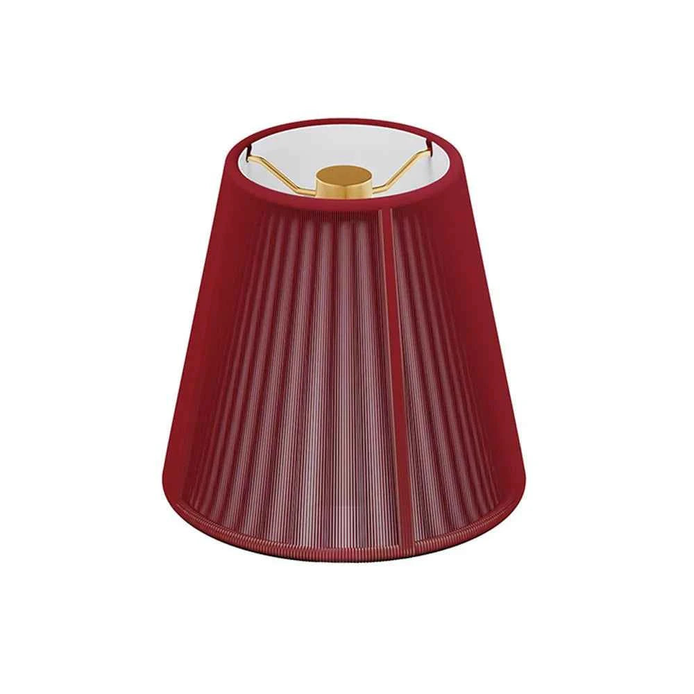 Abat-jour Empire coton tissé – Ivoire (14 cm)