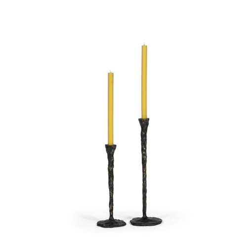 Bougeoir artisanal en métal ODIN ( Lot de 2 pièces)