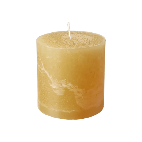 Bougie 10 cm cylindrique artisanales - 10x10 cm - Lot de 4 - Koddel.com