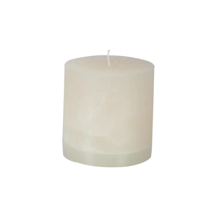 Bougie 10 cm cylindrique artisanales - 10x10 cm - Lot de 4