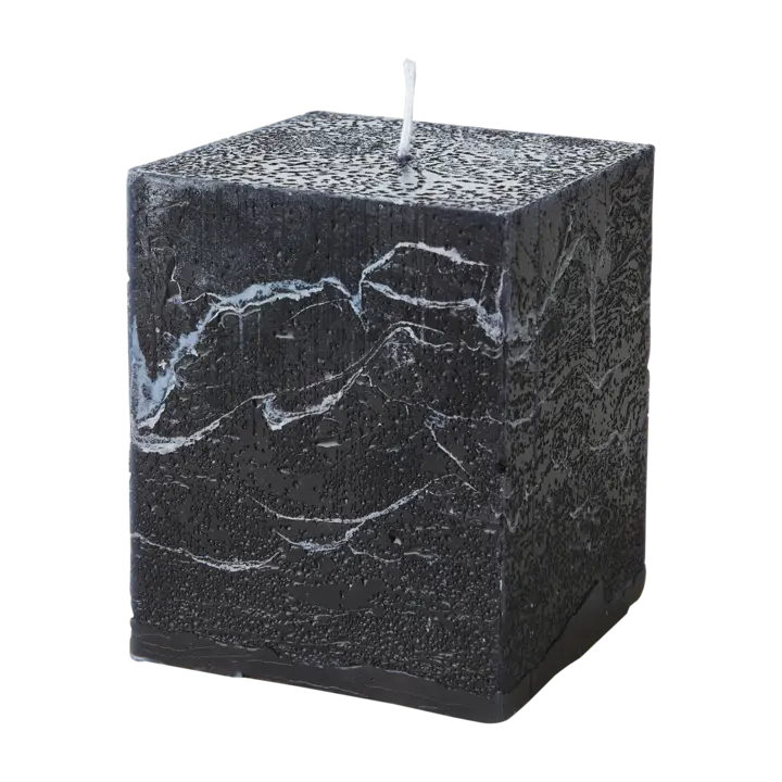 Bougie cube 10 cm - Lot de 2