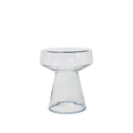 Table d'appoint ronde en verre Ø 39 cm ou bout de canapé minimaliste H 44 cm - Koddel.com