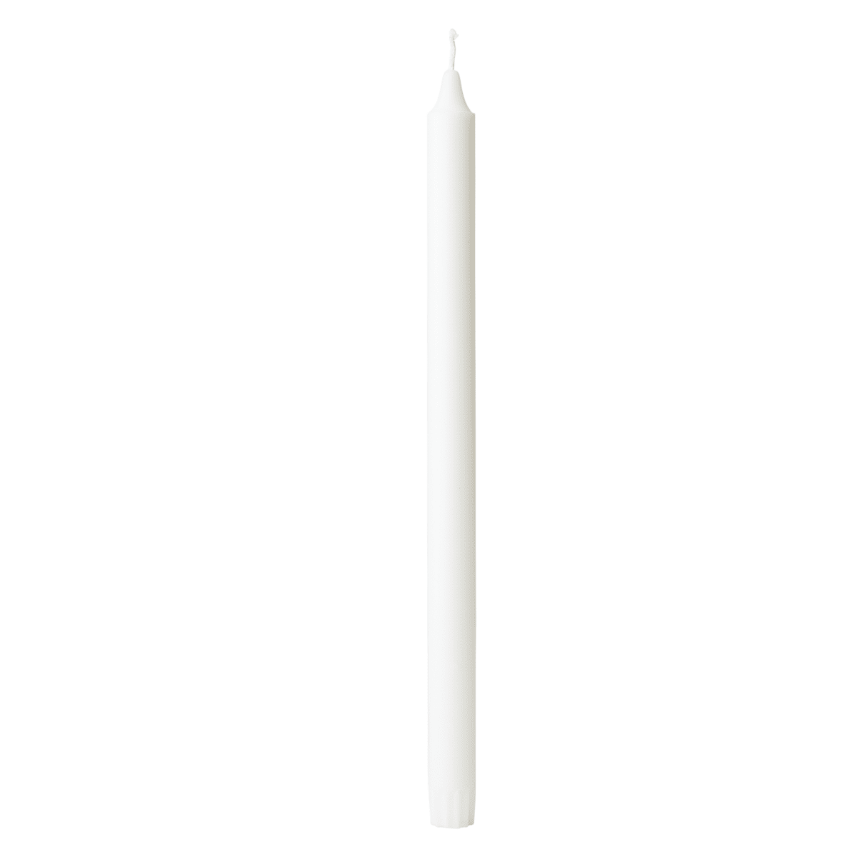 Grande chandelle blanche H35 cm - Lot de 10 pièces