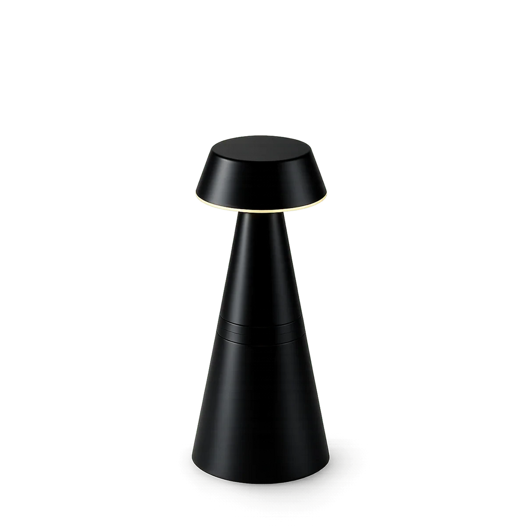 Lampe de table sans fil "Charm Empire" – Finitions métalliques & Lignes géométriques