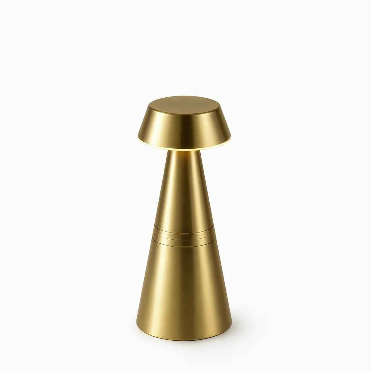 Lampe de table sans fil "Charm Empire" – Finitions métalliques & Lignes géométriques