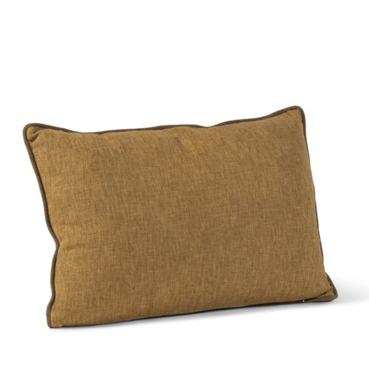 Coussin en lin & coton Ocre – 60 × 40 cm (2 unités)