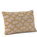 Coussin en coton avec broderie en lin