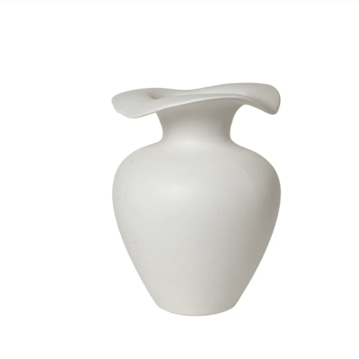Vase fleur en grès émaillé noir ou blanc Florantina - Koddel.com