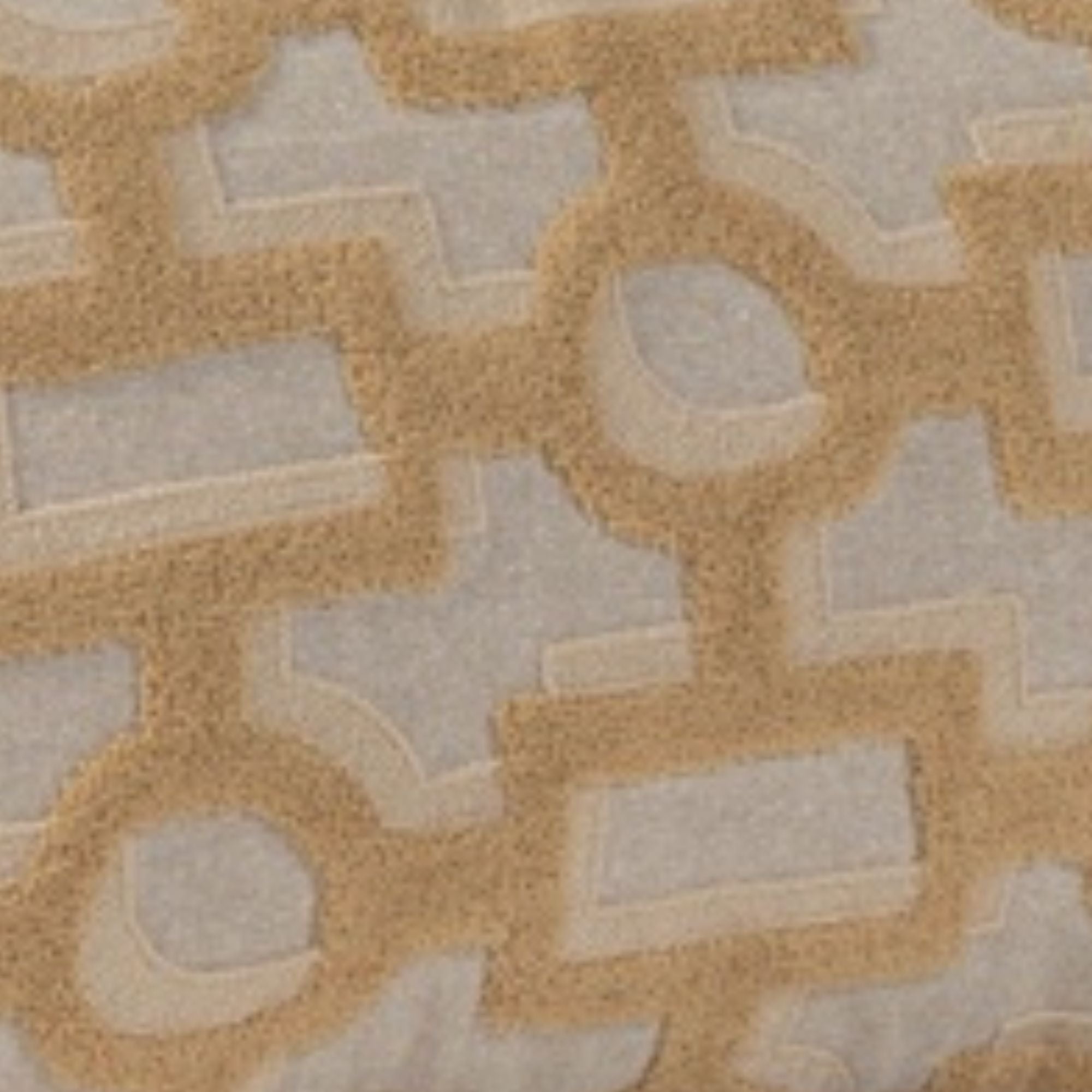 Coussin rectangulaire brodé coton, lin & laine - Ligne Ocre Automnal (60 x 40 cm)