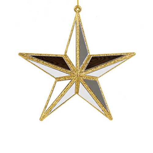 Étoiles miroir dorées – Lot de 3 décorations festives - Koddel.com