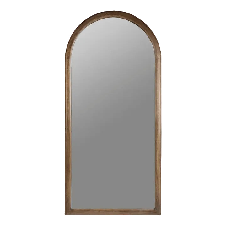 Grand miroir arche en manguier massif naturel (H173 x 82 cm) - Koddel.com