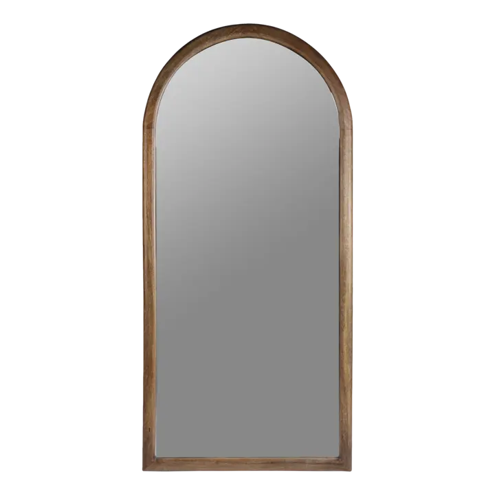 Grand miroir arche en bois a posé