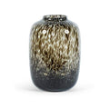 Grand vase en verre fumé avec taches noires Leopold - Koddel.com