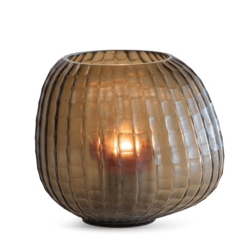 Vase soufflé soufflé et découpe organique - Cupria - Koddel.com