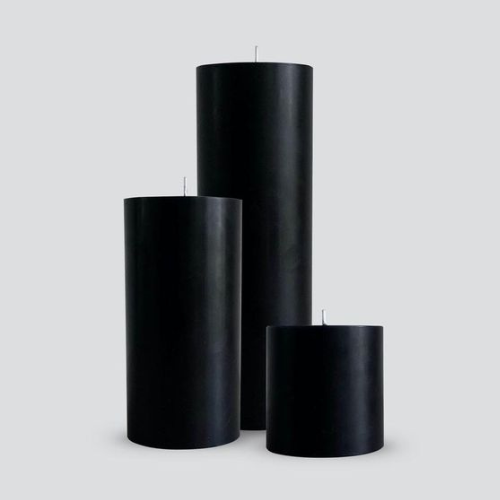 Grande bougie cylindrique d’Intérieur – 19 cm – Lot de 2 – Cire mixte