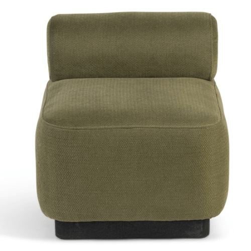 Fauteuil en bois de manguier couleur vert PARIS - Koddel.com