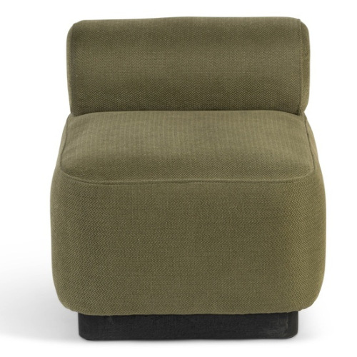 Fauteuil en bois de manguier couleur vert PARIS